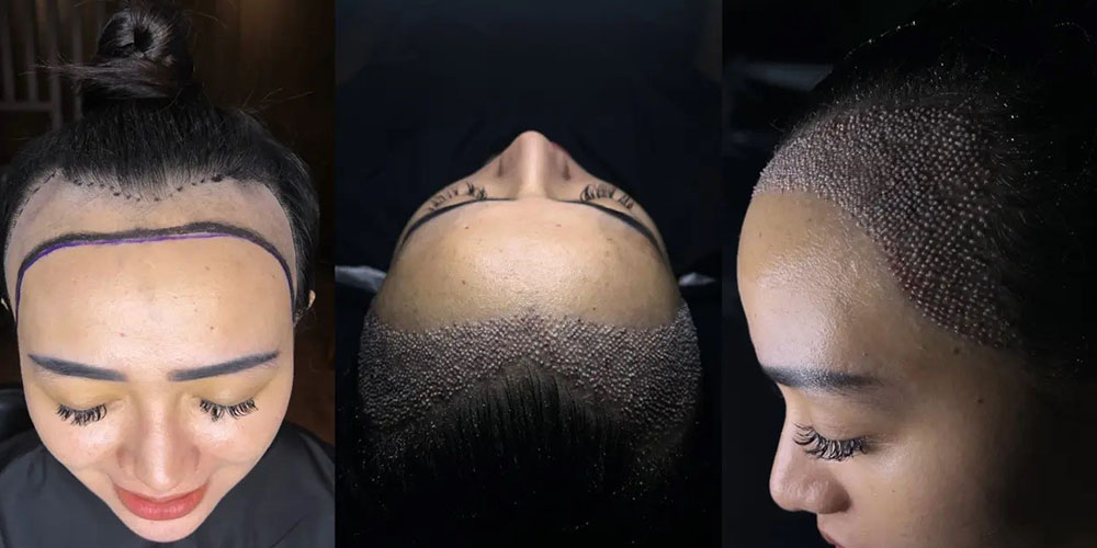 کاشت مو برای پیشانی های بلند